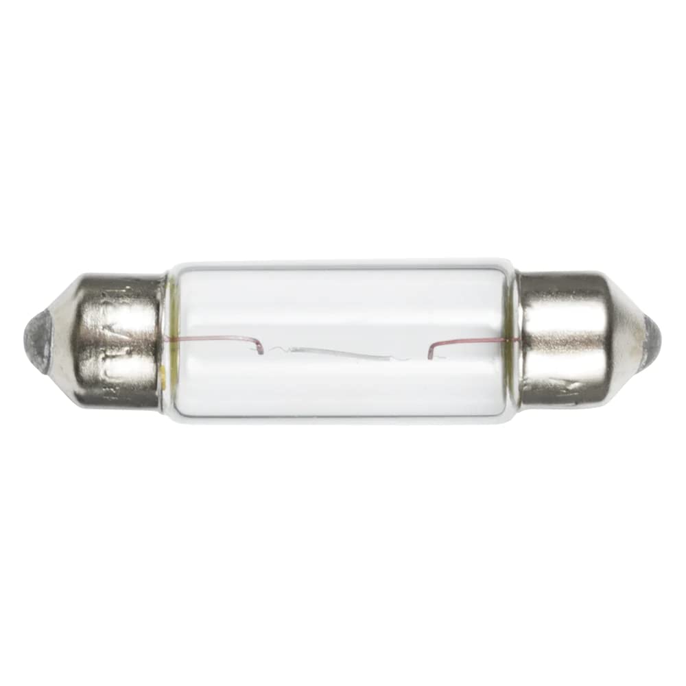 Ancor 522112 Marine Grade Electrical Light Bulb (Festoon End Cap, 12-Volt, 15-Watt, .97-Amp, Clear, 2-Pack)