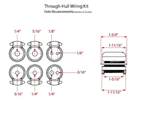 Wilderness Systems Through-Hull Wiring Kit For Kayaks