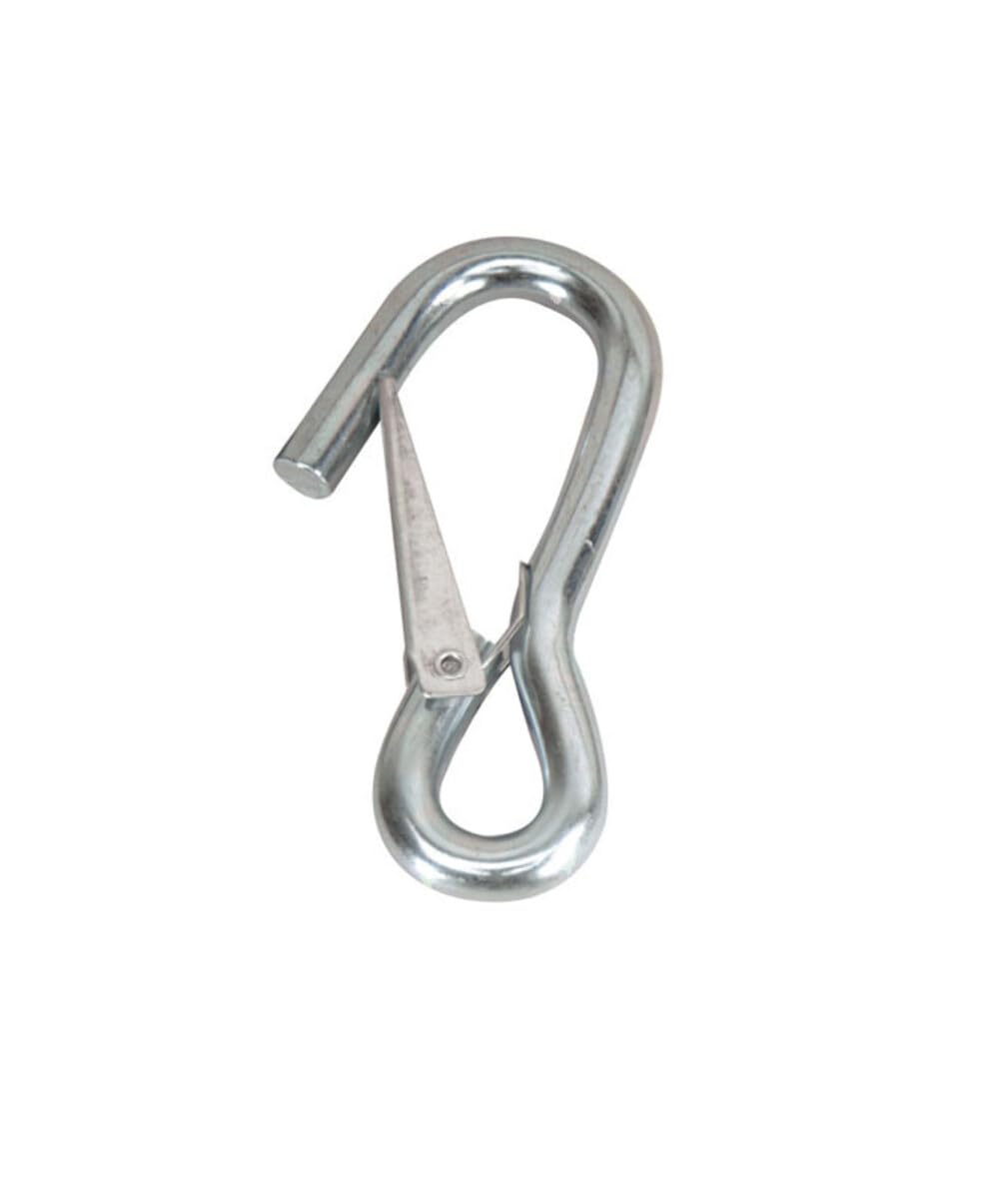 Whitecap S4043, 41/16 Long Spring Hook, Galvanized Steel