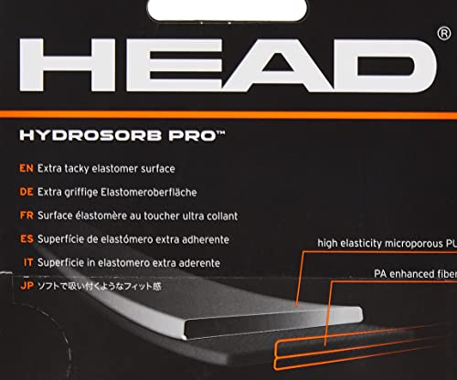 Head Hydrosorb Pro Tennis Racket Replacement Grip - Tacky Racquet Handle Grip Tape - Yellow