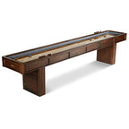 Barrington Billiards 12' Webster Shuffleboard Table With Scratch-Resistant Playfield And 8 Puck Set