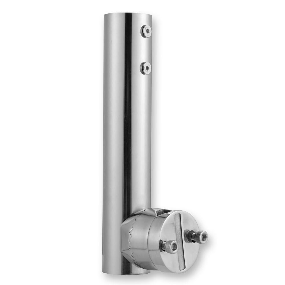Migkin Stainless Steel Rail Mount for Starlink RV Ladder Mount,Starlink Roof Rack Mounts,360 Rotating Pipe Mounting kit for Yach