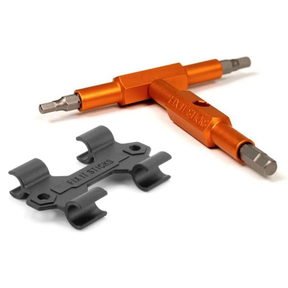 Fix It Sticks Field Outdoors Home Bicycle Maintenance Compact Portable Lightweight Leverage Mountain Set (4,5,6Mm Hex/T25)