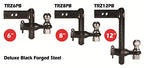 Trimax Trz8Pb Black 8'' Powder Coat Drop Hitch