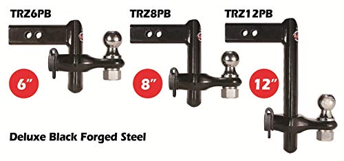 Trimax Trz8Pb Black 8'' Powder Coat Drop Hitch
