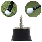 Fastrohy 5 Pcs Golf Ball Pick Up Retriever Sucker Tool Suction Cup For Putter Grip Golf Training Aids, Black