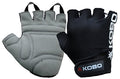 Kobo Wtg05 Leather Gym /Exercise_And_Fitness Gloves, Medium (Black)