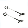 Quality Life Camping Lantern Hook Hanger Tent Light Outdoor Lamp Hanger Non-Slip for Camping Hiking Black - 2pcs