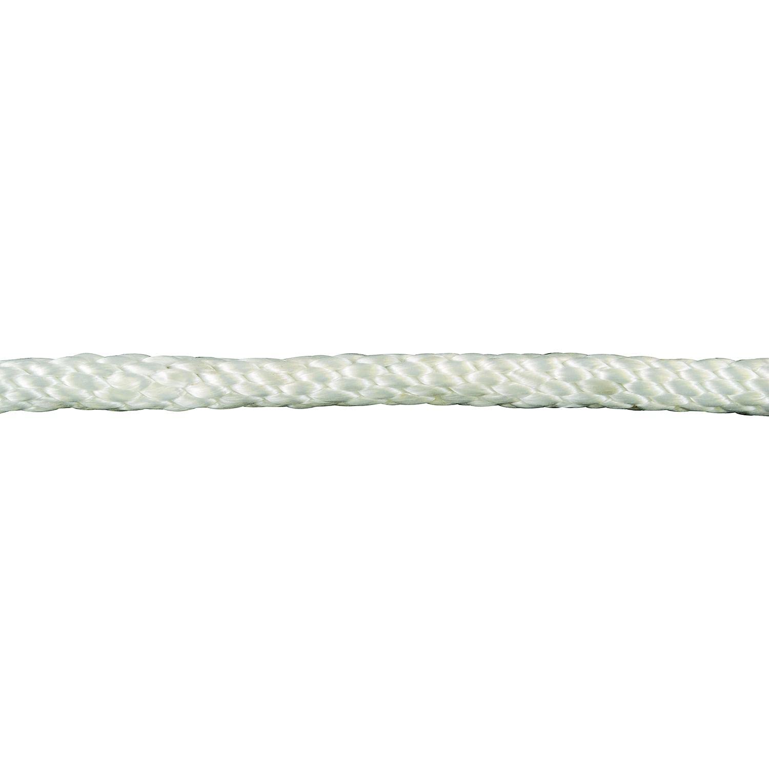 Attwood 11724-1 Solid Braid Multifilament Polypropylene Anchor Line With Thimble 3/8-Inch X 100-Feet, White