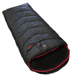 Ledge Sports Big Horn -20 F Degree Xl Oversize Fleece Lined Sleeping Bag (90 X 40, Black)