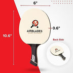 Professional Ping Pong Paddle With Hard Carry Case  Pro Table Tennis Racket  Table Tennis Paddle With Ergonomic Handle  5 Blades