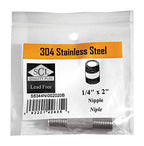 Nipple Ss 1/4'' X 2 '' (Pack Of 1)
