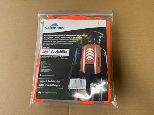 Salzmann 3M Reflective Backpack Cover | High Visibility, Waterproof & Weatherproof | Ideal For Cycling, Running & Hiking