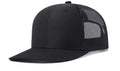 Zacharias MenS Cotton Blend Halfnet Solid Trucker Baseball Cap Hnc01 (Black_Free Size_Pack Of 1)