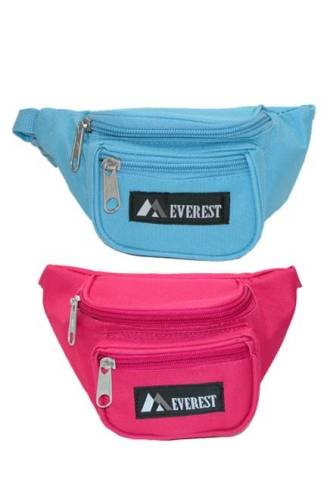 Everest Kids Fabric Adjustable Organizer Waist Pack, Purple