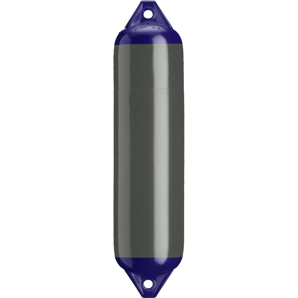 Polyform F-4 Graphite F-Series Boat Fender - 8.5'' X 40.5'', Graphite