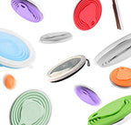 Me.Fan Silicone Collapsible Travel Cup - Silicone Folding Camping Cup With Lids - Expandable Drinking Cup Set Of 4- Portable, Gr