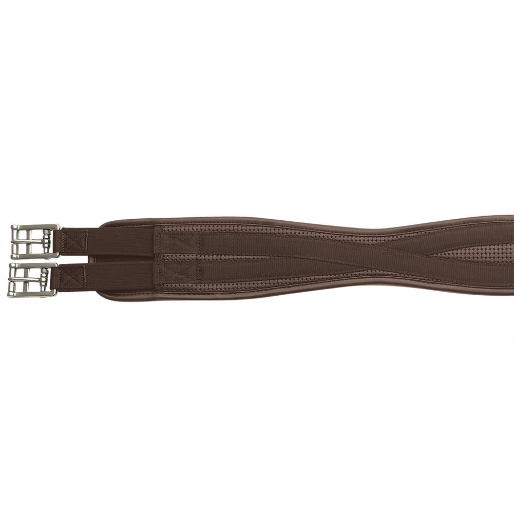 OVSELLERIE Ovation Airform Chafeless Cushioned Textured Soft Horse Girth, Brown, 46