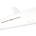 DORSAL FlexCore Surfboard Side/Rear Longboard Surfboard Fins (2) FCS Compatible Base - Clear