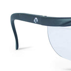 Walker'S Sport High-Grade Polycarbonate Lenses Half Frame Soft Rubber Nose Piece Adjustable Safety Shooting Glasses, Clear