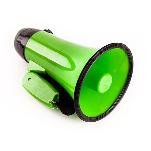 Mymealivos Sugar Home Portable Megaphone 20 Watt Power Megaphone Speaker Bullhorn Voice And Siren/Alarm Modes With Volume Contro