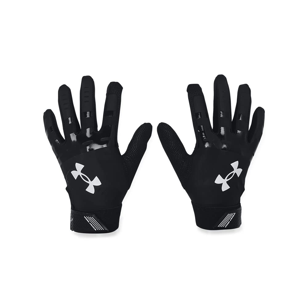 Under Armour Womens Radar Softball Gloves , (001) Black / Black / White , X-Large