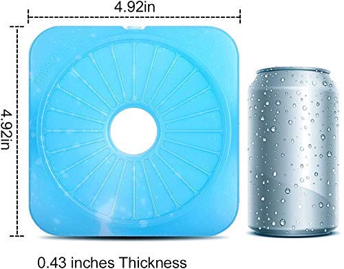 Oicepack 10     Cool Coolers Slim Ice Packs Quick Cooling & Long-Lasting For Lunch Box | Lunch Bags | Freezer Packs Reusable Coo