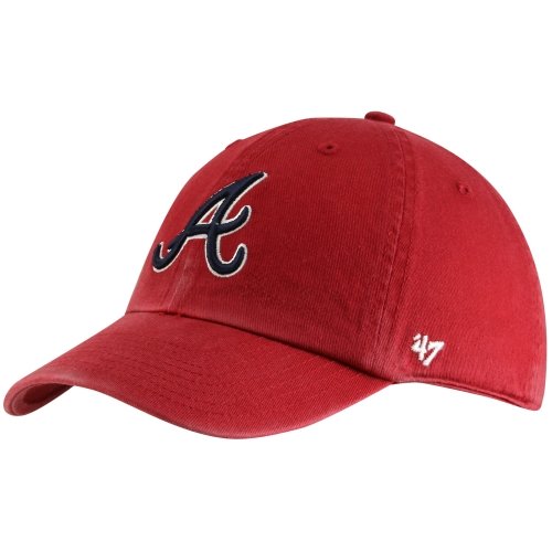 Mlb Atlanta Braves Men'S Clean Up Cap, Red
