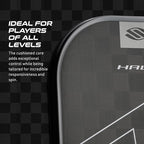 Selkirk Slk Halo Control Xl Pickleball Paddle | Raw Carbon Fiber Pickleball Paddle With A Rev-Core Power Polymer Core | The Pick