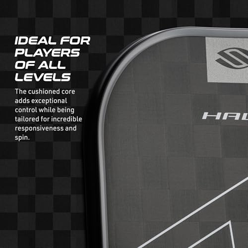 Selkirk Slk Halo Control Xl Pickleball Paddle | Raw Carbon Fiber Pickleball Paddle With A Rev-Core Power Polymer Core | The Pick