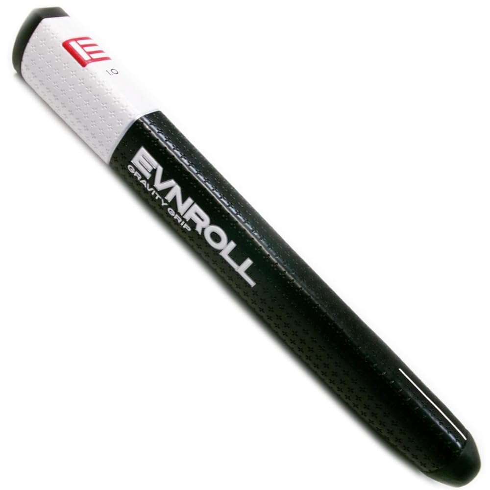 Evnroll Golf Gravity 1.0 Putter Grip, Black/White