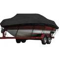 Seamander Waterproof Boat Cover, Solution-Dyed Yarn Marine Grade Cover Fits 14' To 16' Ft Bass, V-Hull, Tri-Hull, Fish & Ski, Ru