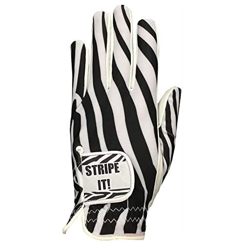 Giggle Golf Women'S Golf Glove (Medium, Worn On Right Hand, Zebra)