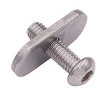 Meter Star 6 Pcs 304 Stainless Steel Kayak Rail Screws & M6 Track Nuts Rail Hardware Gear Mounting Replacement Kit For Kayaks Ca