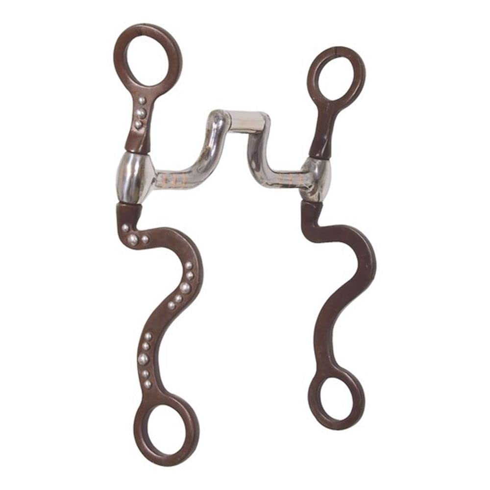 Billy Royal Pro Correction Horse Bit with Silver Dots Square Mouth | Advanced Level Horse Bit | Unique Hinged Square Port with R