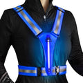 Topward Led Reflective Vest Safety Gear, Light Up Vest For Night Walking Cycling, High Visibility Running Vest With Reflective S