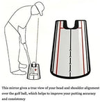Hh-Golf? Golf Putting Alignment Mirror, Portable Putting Practice Trainer, Trainer Eye Line Practice Your Putting Alignment Tool