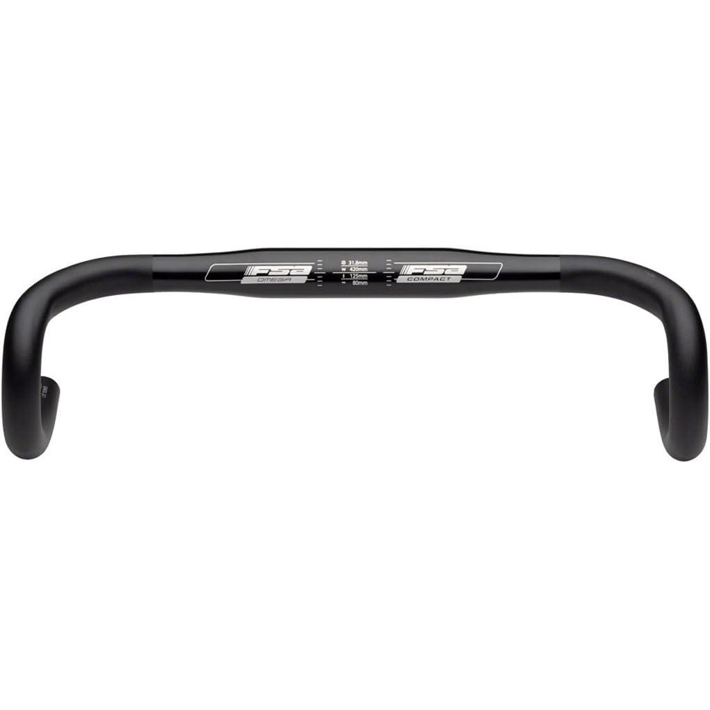 Fsa Omega Compact Road Handlebar (40Cm, Black)