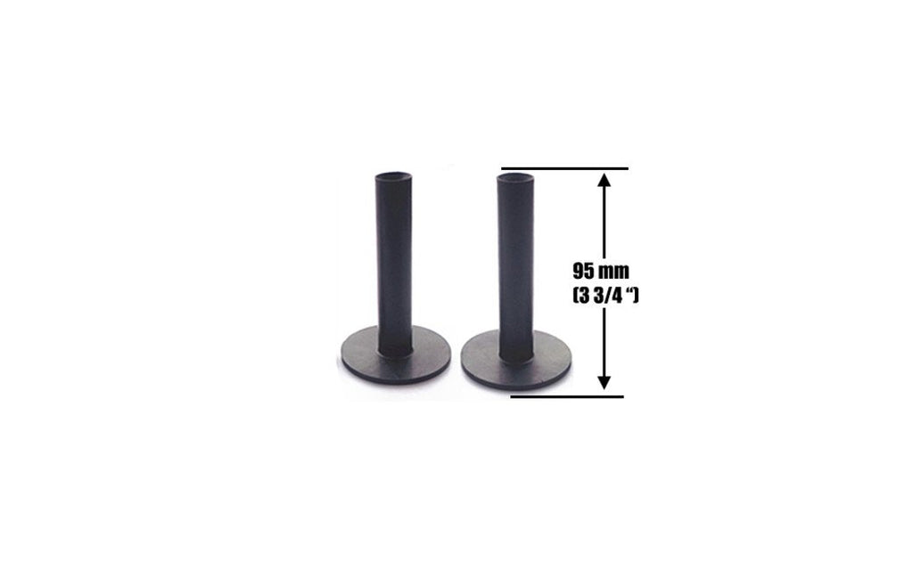 A99 Golf 3Pcs/Pack Ultra Long Rubber Tees Black Color 3 3/4'' (95Mm) Indoor Outdoor Simulator Home Use