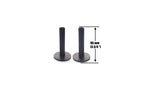 A99 Golf 3Pcs/Pack Ultra Long Rubber Tees Black Color 3 3/4'' (95Mm) Indoor Outdoor Simulator Home Use