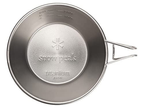 Snow Peak Titanium Sierra Cup - Lightweight Titanium Camping Cup With Measurement Lines - Durable Cookware Camping Supplies - Ki
