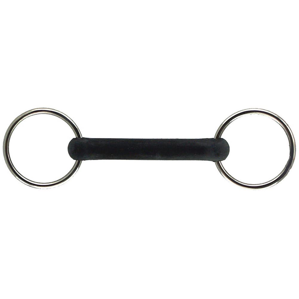 Coronet Flexible Rubber Mouth Loose Ring Horse Bit, 4 1/2-Inch