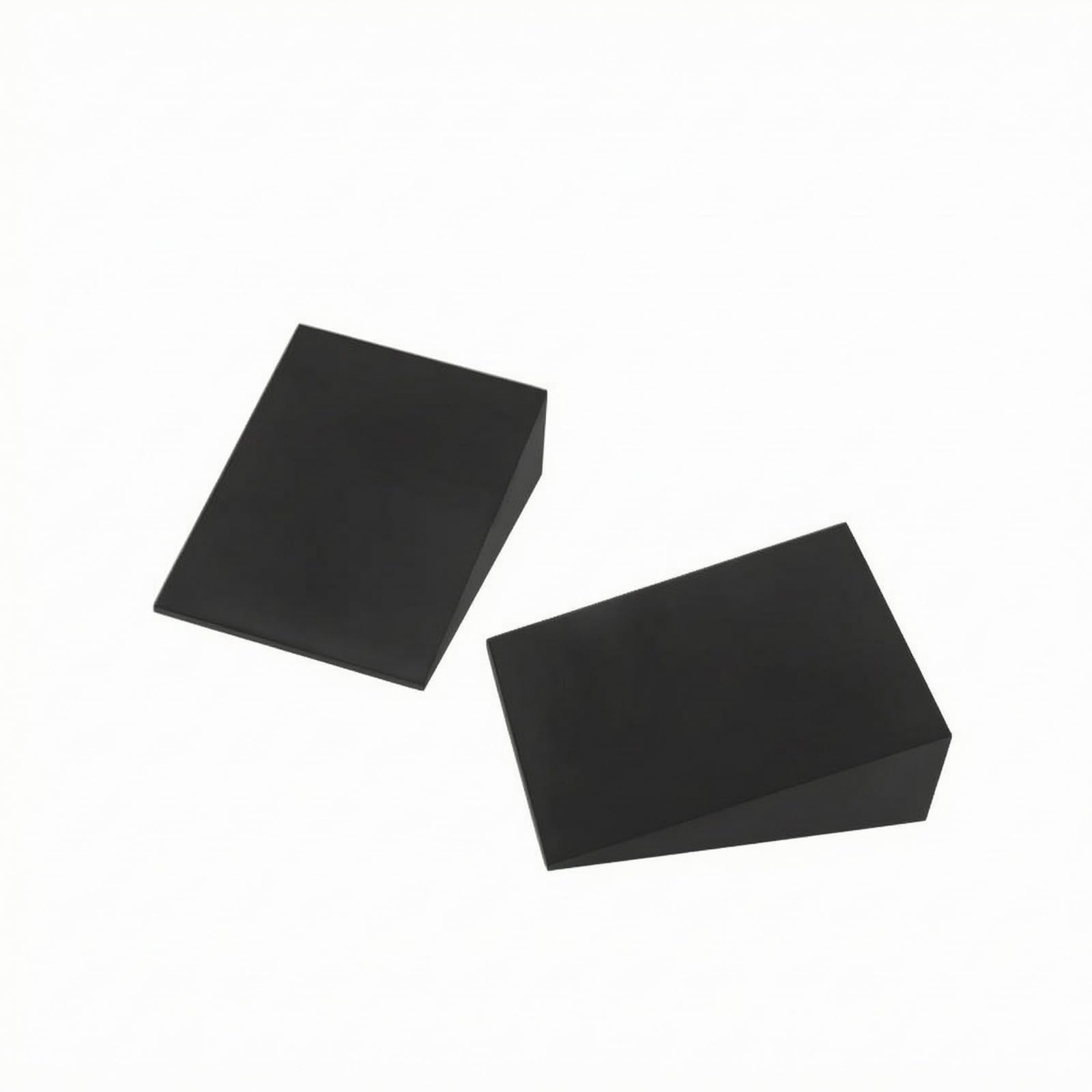 BNFEVA Exercise Incline Block  Black, 15x12x5cm, Rectangular Top, Solid Foam for Stretching