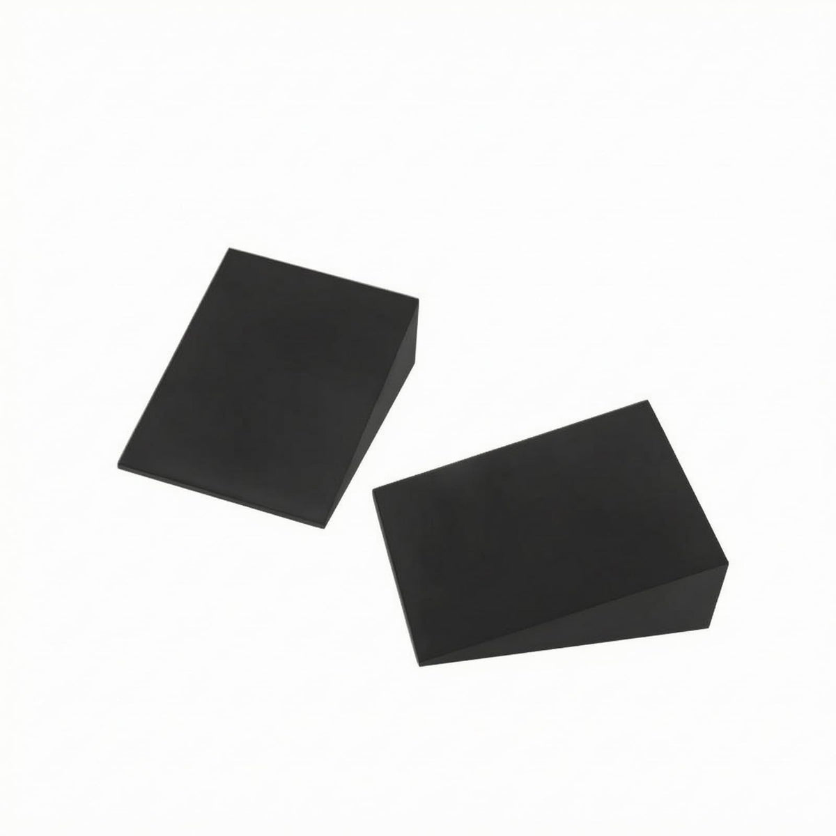TRENDYNEST Black EVA Exercise Inclined Block Solid Exercise Inclined Block Sloped Slanted Edges Soft Incline Board Rectangular T