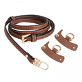 Merishopp 2Xluggage Straps Parts Bag Strap For Briefcase Clutch Bag Purse Brown