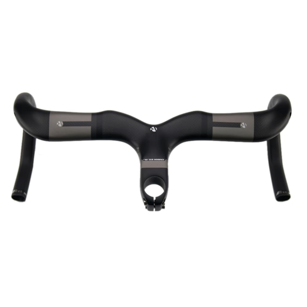 Road Bike Carbon Handlebars Integrated Stem Aero Handlebars For Road Bike 1-1/8 Internla Routing Integrated Carbon Road Handleba