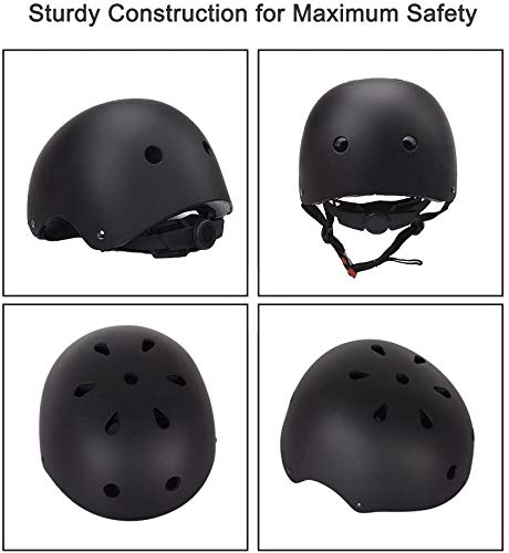 Adjustable Helmet For Ages 3-16 Kids Toddler Boys Girls Youth,Protective Gear With Elbow Knee Wrist Pads For Multi-Sports Skateb