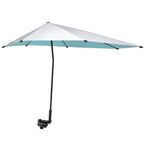G4Free Upf 50+ Adjustable Beach Umbrella Xl With Universal Clamp For Chair, Golf Bags, Stroller, Wheelchair, Bleacher, Patio(Lak