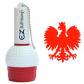 Promarking Ezballstamp Golf Ball Stamp Marker (Red Polish Eagle)