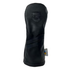 Sunfish Leather Golf Headcover Set 1-3-X Driver Fairway Hybrid Black On Black Murdered Out